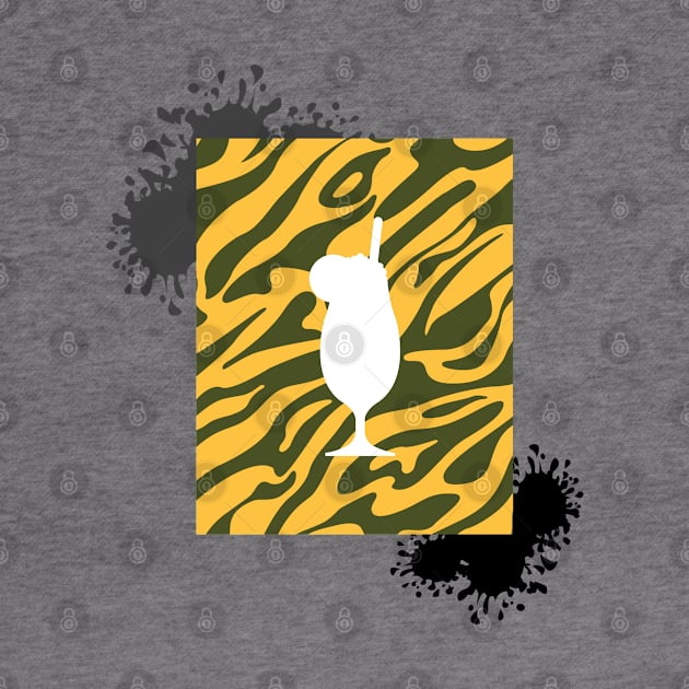 Pina Colada Zebra Print by Digital Canvas Ltd